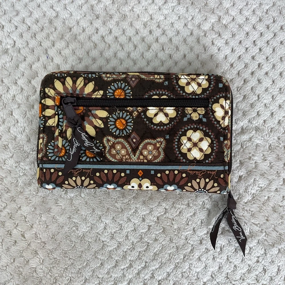 Vera Bradley Brown Floral Wallet - Picture 3 of 7